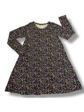 Johnnie B by Boden Girl’s Long Sleeve Jersey Dress Navy Floral Size 15-16 Y